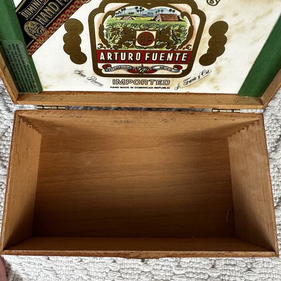 Arturo Fuente Canones Wooden Cigar Box 20 Count Handmade Dominican Republic - Picture 3 of 11